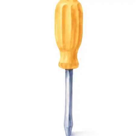 Water color illustrative image of a generic Heavy Duty Screwdrivers, 6 Piece