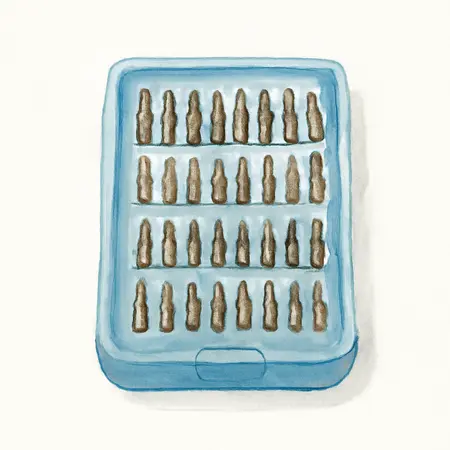 Water color illustrative image of a generic Impact Driver Bit Set, 45-Piece
