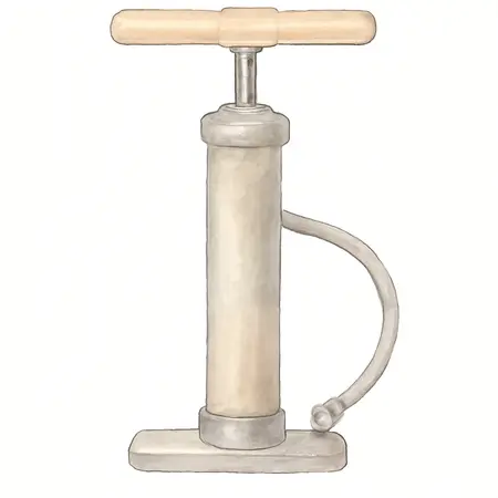 Water color illustrative image of a generic High Flow Hand Air Pump