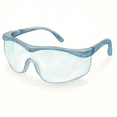 Water color illustrative image of a generic High Performance UV Safety Glasses with Clear Lenses