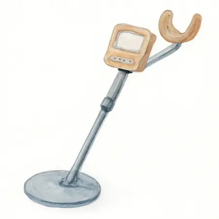 Water color illustrative image of a generic High Precision Metal Detector Set