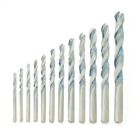 Water color illustrative image of a generic High Speed Steel Drill Bit Set, 13 Piece