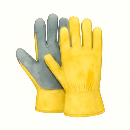 Water color illustrative image of a generic High-Visibility Performance Work Gloves, Large