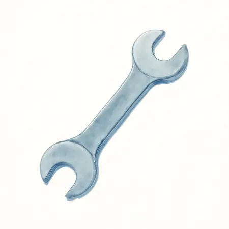Water color illustrative image of a generic Hitch Ball Wrench