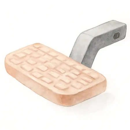 Water color illustrative image of a generic Hitch Mount Bumper Step