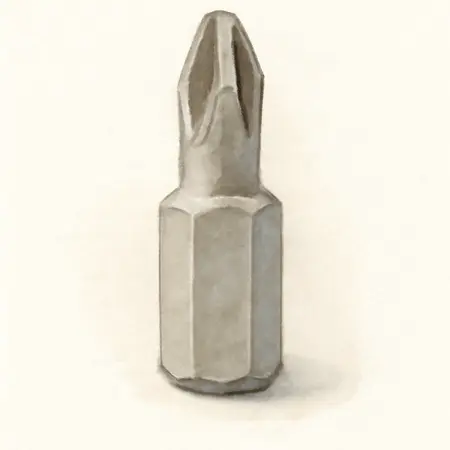 Water color illustrative image of a generic Impact Rated #2 Phillips 2 in. Insert Bits, 5 Piece