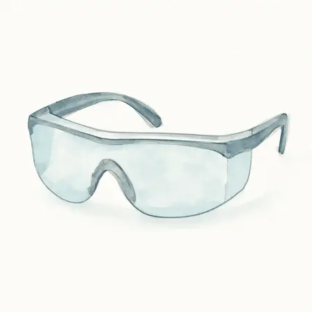 Water color illustrative image of a generic Impact Resistant Safety Glasses