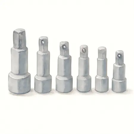 Water color illustrative image of a generic Impact Socket Adapter Set, 7 Piece