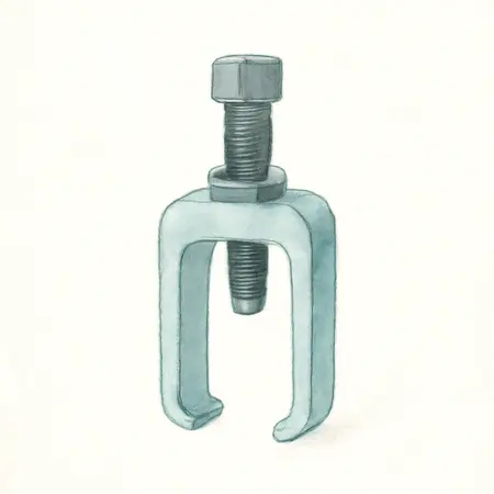 Water color illustrative image of a generic Inner Tie Rod Tool Set