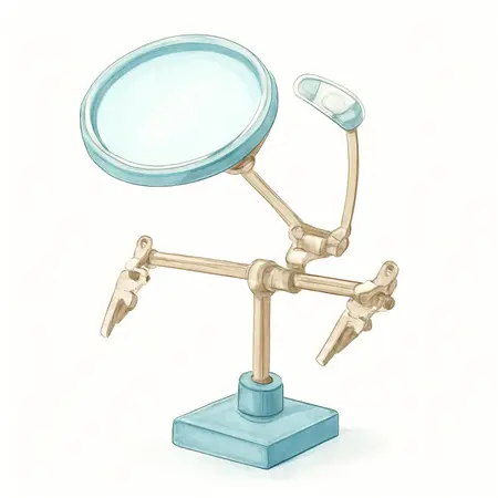 Water color illustrative image of a generic Jumbo Helping Hands with LED Lights