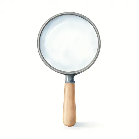 Water color illustrative image of a generic Jumbo Magnifying Glass