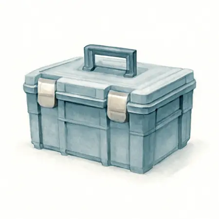 Water color illustrative image of a generic Large Modular Toolbox