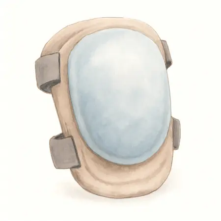 Water color illustrative image of a generic Light Duty Foam Knee Pads