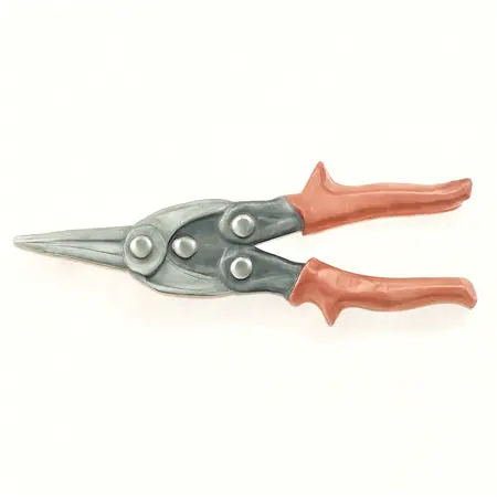 Water color illustrative image of a generic Long Blade Left Cut Aviation Snips