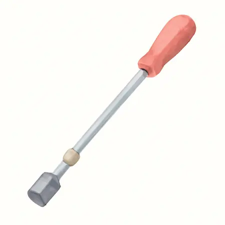 Water color illustrative image of a generic Long Reach Magnetic Pickup Tool with Quick Release