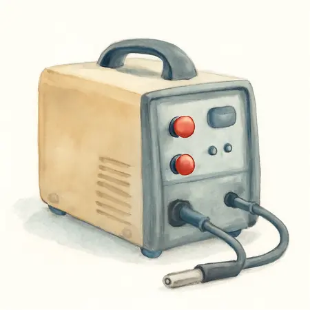 Water color illustrative image of a generic MIGMax™ 215 Industrial Welder with 120/240V Input