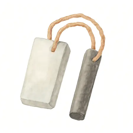 Water color illustrative image of a generic Magnesium Fire Starter