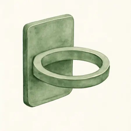 Water color illustrative image of a generic U.S. GENERAL Magnetic Cup Holder, Green