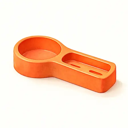 Water color illustrative image of a generic U.S. GENERAL Magnetic Spray Can and Screwdriver Holder, Orange