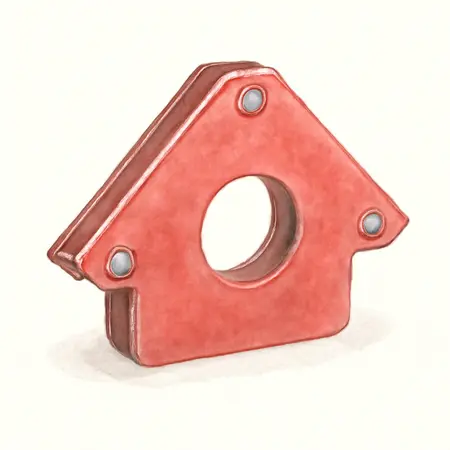 Water color illustrative image of a generic CHICAGO ELECTRIC Magnetic Welding Holders, 4 Pack