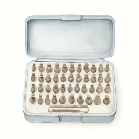 Water color illustrative image of a generic Master Bit Socket Set, 87-Piece