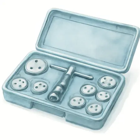 Water color illustrative image of a generic Master Brake Caliper Set, 20-Piece