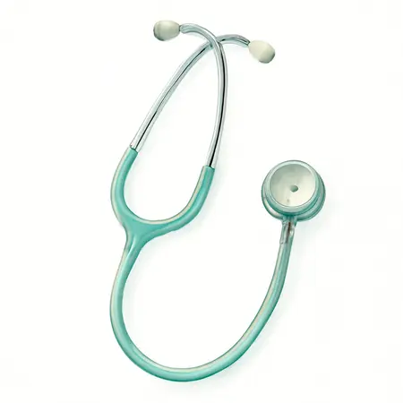 Water color illustrative image of a generic PITTSBURGH Mechanics Stethoscope