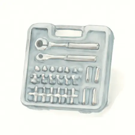 Water color illustrative image of a generic Mechanics Tool Set, 225 Piece