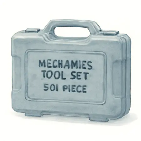 Water color illustrative image of a generic Mechanics Tool Set, 301 Piece