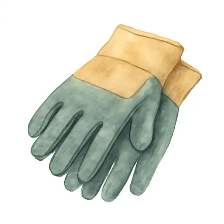 Water color illustrative image of a generic Mechanics Gloves Large