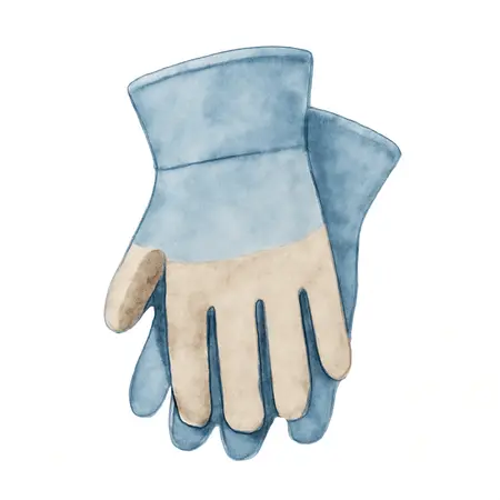 Water color illustrative image of a generic Mechanics Gloves Medium