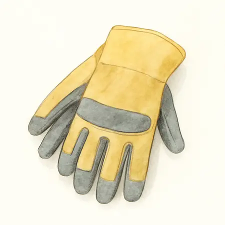Water color illustrative image of a generic Mechanics Gloves X-Large