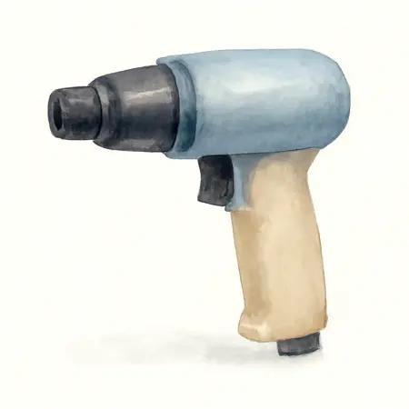Water color illustrative image of a generic Medium Barrel Air Hammer