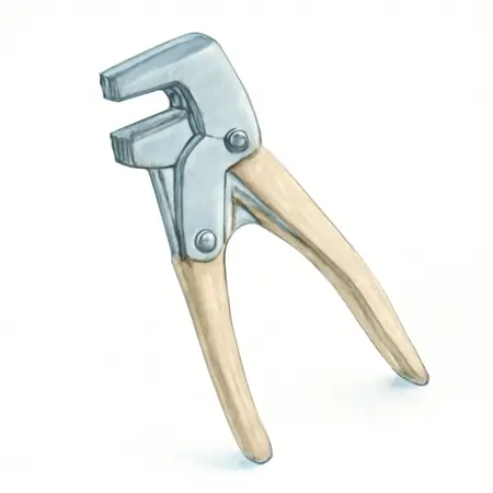 Water color illustrative image of a generic Metal Shrinker/Stretcher Set