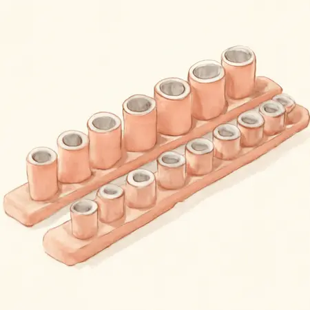 Water color illustrative image of a generic Metric Socket Tray/Organizer, 3 Piece