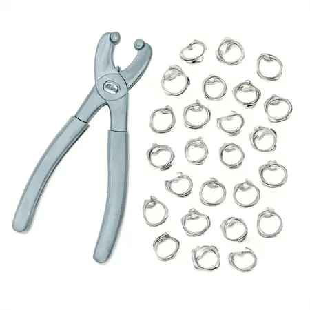 Water color illustrative image of a generic Mini Fuel Injection Style Hose Clamp Kit, 40 Piece