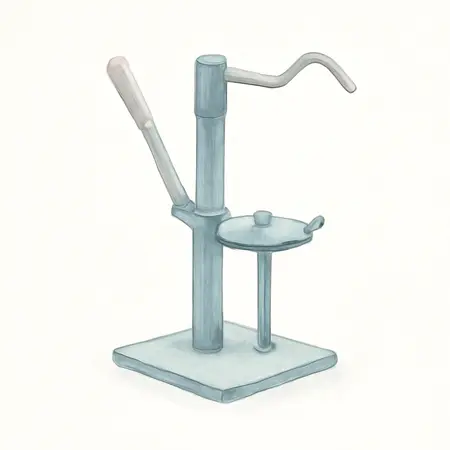 Water color illustrative image of a generic Mini-Tire Changer