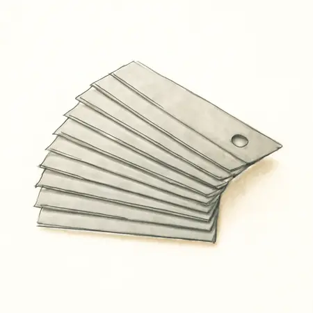 Water color illustrative image of a generic Mini Utility Blades, 10 Pk.