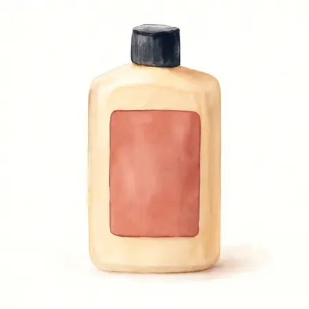 Water color illustrative image of a generic 16 oz. Mirror Glaze Show Car Glaze