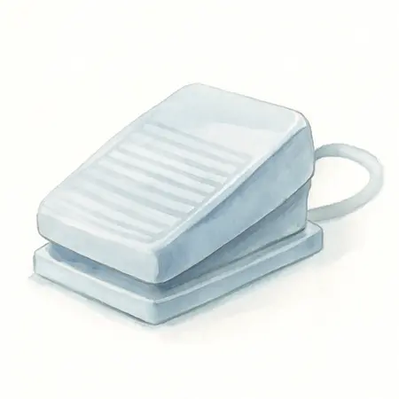 Water color illustrative image of a generic Momentary Power Foot Switch
