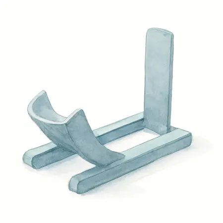 Water color illustrative image of a generic PITTSBURGH Motorcycle Wheel Chock