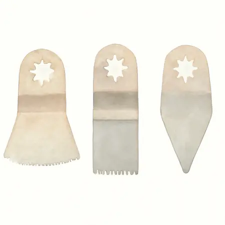 Water color illustrative image of a generic Oscillating Multi-Tool Blade Set, 3 Piece