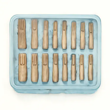 Water color illustrative image of a generic Multi-Spline Screw Extractor Set, 15 Piece