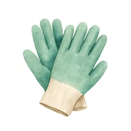 Water color illustrative image of a generic Nitrile Coated Gardening Gloves Large/X-Large, 3 Pr.