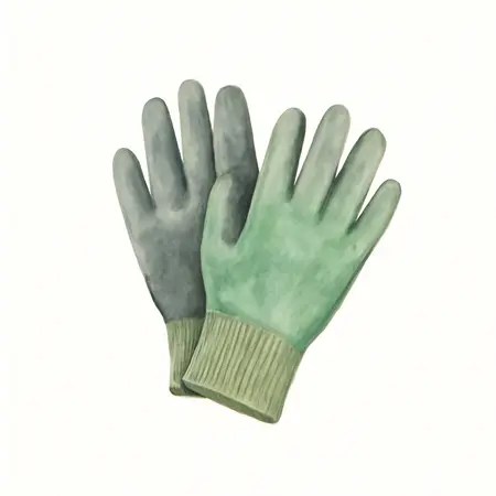 Water color illustrative image of a generic Nitrile Coated Gardening Gloves Small/Medium, 3 Pr.
