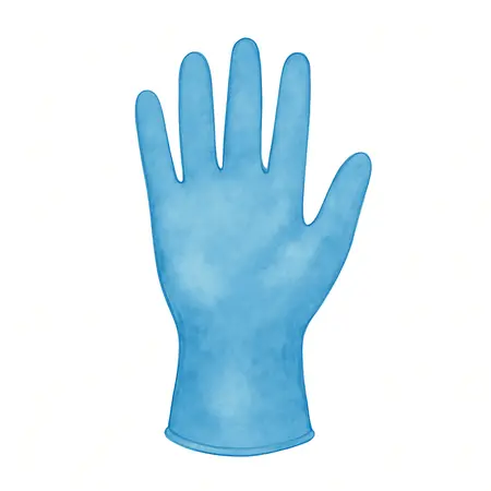 Water color illustrative image of a generic Nitrile Dipped Waterproof Gloves Large