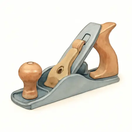 Water color illustrative image of a generic No. 33 Bench Plane