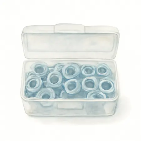 Water color illustrative image of a generic Nylon Locknut Set, 150 Piece