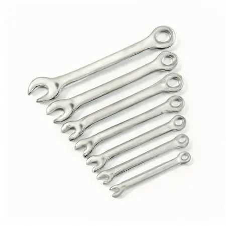 Water color illustrative image of a generic Metric Offset Box End Wrench Set, 8 Piece