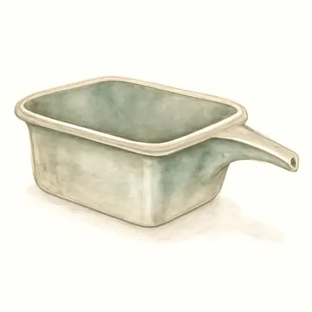 Water color illustrative image of a generic PITTSBURGH Oil Pan with Spout